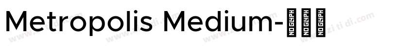 Metropolis Medium字体转换